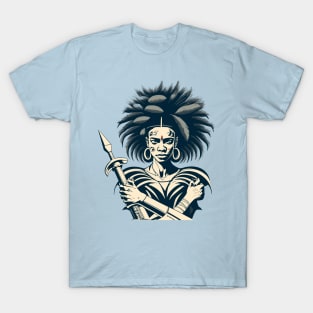 African Woman Warrior T-Shirt